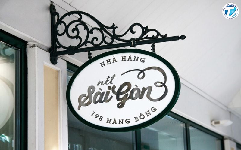 Bảng hiệu hộp đèn tròn hai mặt